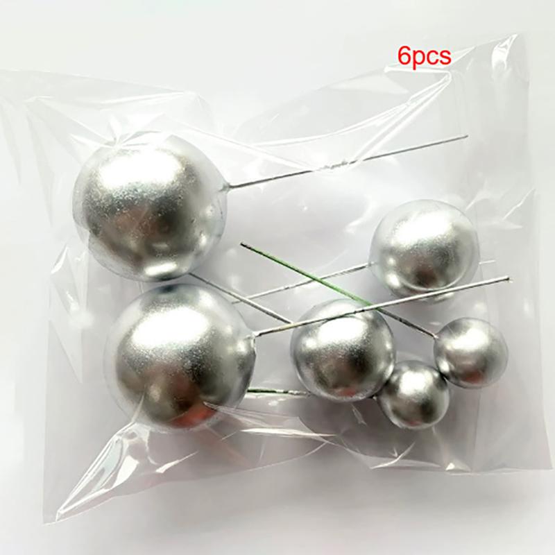 Spherical Cake Decoration Mini Balloon Cake Decoration Sticker Foam Ball Cake Decoration Ball Cake Decoration