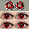 EYESHARE DEMON Red Cosplay Contact Lenses for Eyes Blood-red Pupils Halloween Eye Lens White/Black Softlens
