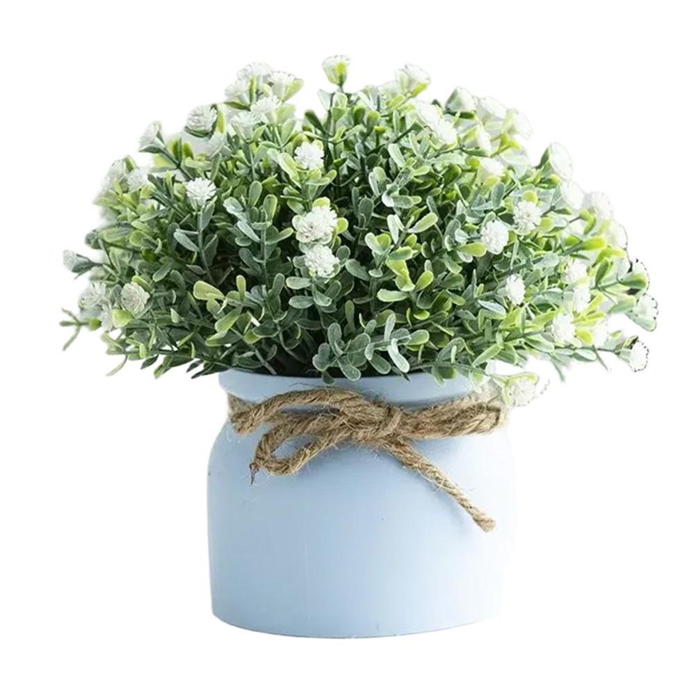Colorful Faux Plants Artificial Potted Flowers Compact Size Maintenance-Free Indoor Decoration For Living Room