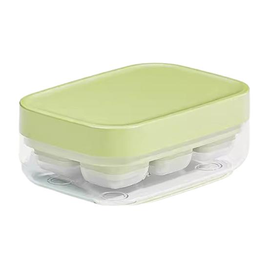 Silicone Ice Cube Tray with Lid Easy Release Mini Square Ice Mold for Freezer BPA-Free Stackable Ice Cube Maker Home Bar Essential