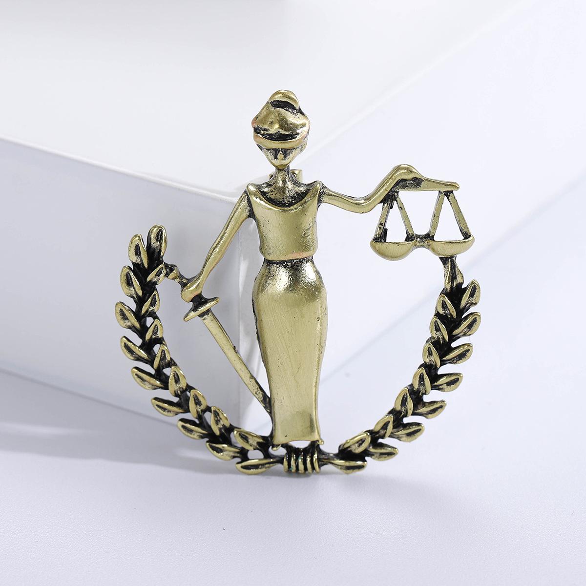 

Креативна брошка «Сузір’я Терезів», золото, срібло, чоловіча та жіноча, металева вечірня брошка, шпилька, подарунок