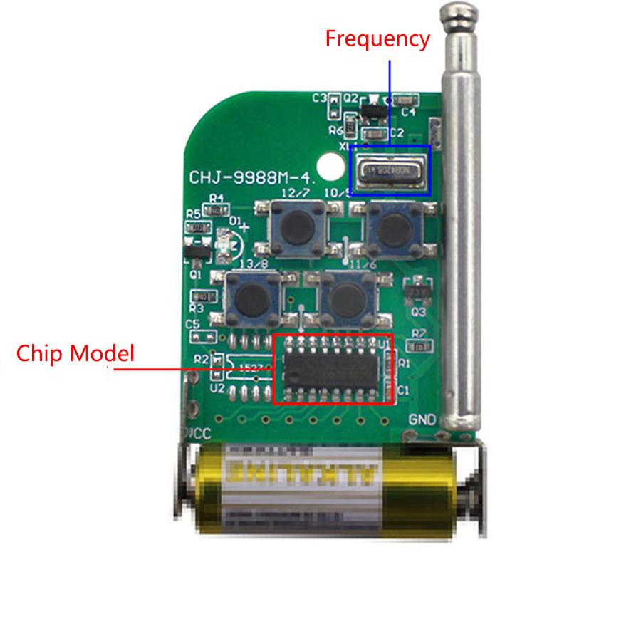Remote Control Transmitter Key Chain for Sliding Gate/Barrier Gate/Garage Door