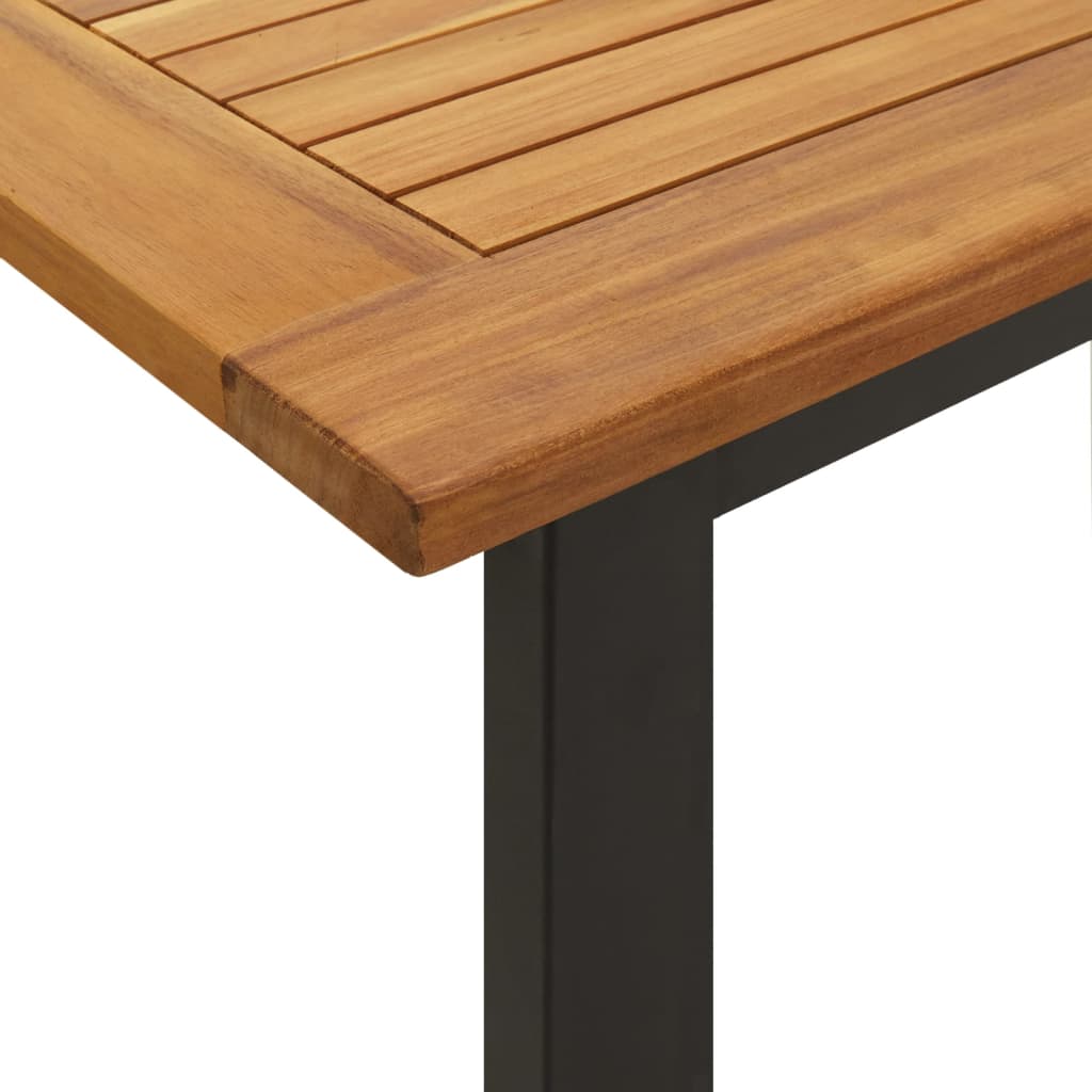 Vidaxl 5-Cz. Garden Furniture Set, Solid Acacia Wood and Metal