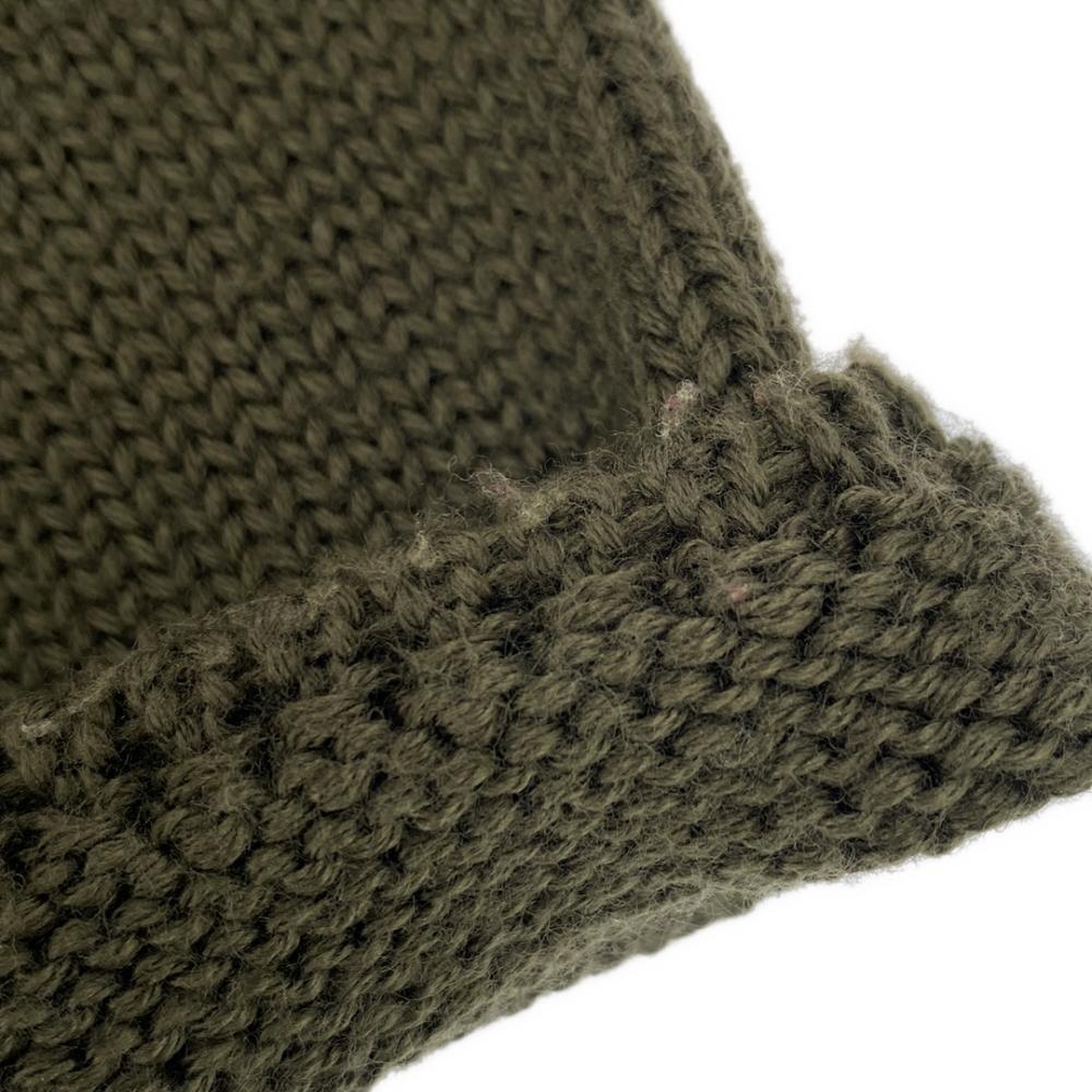 MAX&CO Made In Italy Knit Jacket S Khaki Zip Up Women Used