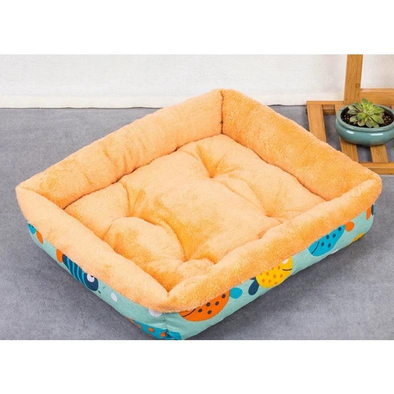 Soft Pet Bed Flannel Thickened Pet Fleece Dog House Soft Fleece Nest Dogs Baskets Mat Puppy Kennel For Cat Breathable Pets Bed