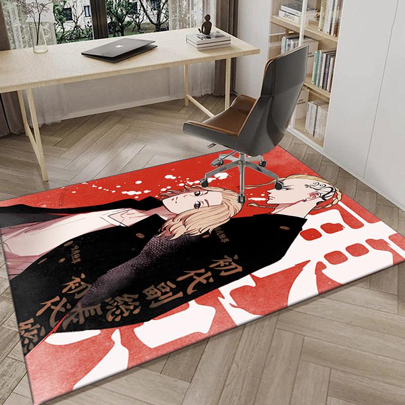 Tokyo anime Carpet, Chair Rug,Rug for Office Bedroom living rooms, Doormat decor Fan Gift Christmas Gift