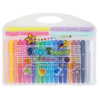 Crayons Colorix Silky Twister Yamato, CLST-24, 24 Couleurs
