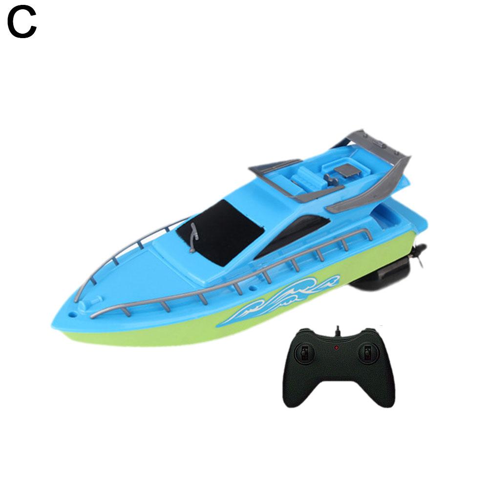 Mini Barco RC Alta Velocidade Barco a Motor de Controle Remoto Super Elétrico à Prova d'Água para Brincadeiras Aquáticas ao Ar Livre Barco a Motor de Controle Remoto