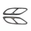 2Pcs/Sets Black / Silver Steel Exhaust Muffler Tail Pipe Trim For Mercedes Benz CLA Class C118 W118 2020-2022