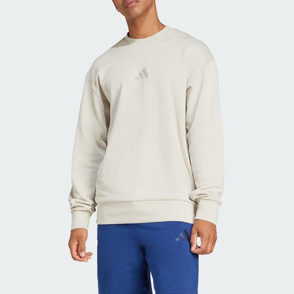 Adidas All Season French Terry Crewneck Loose Versatile Sweatshirt Men Sweatshirt JI6386