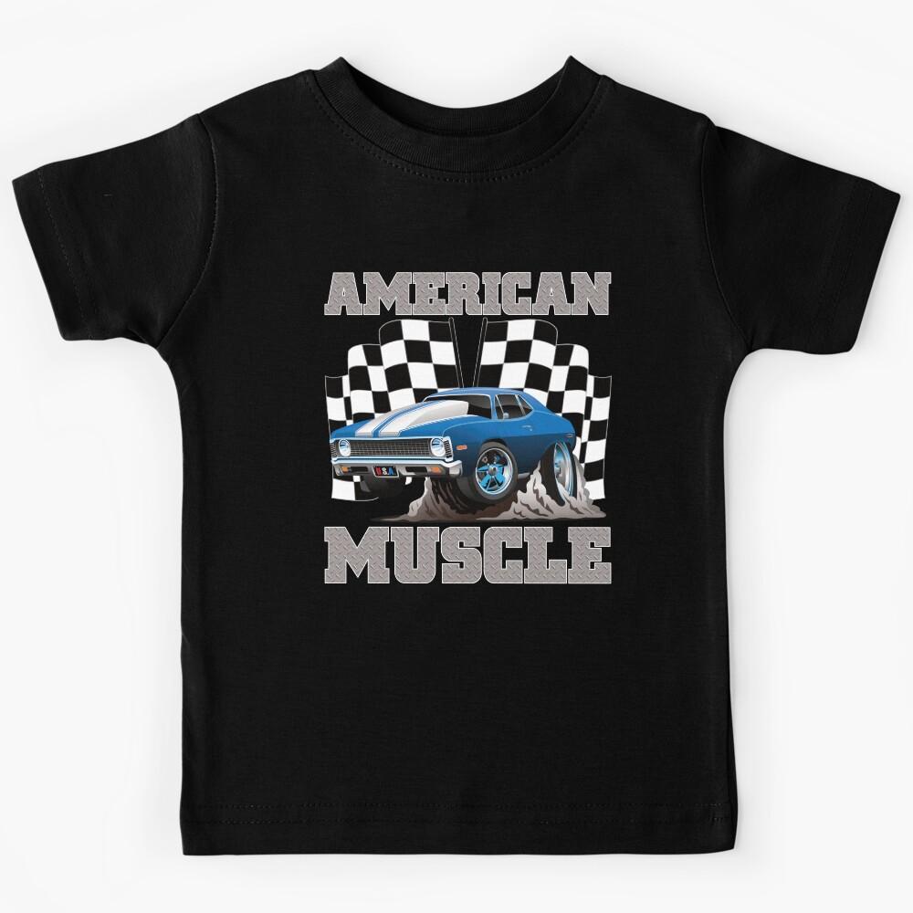 Muscle Cars High Performance Race Car Street Machine Kids T-Shirt 130