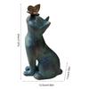 Garden Mini Resin Cat Kitten Sculpture Art Unique Decorative Pieces Floor Lawn Ornaments Home Decor for Patios Courtyard
