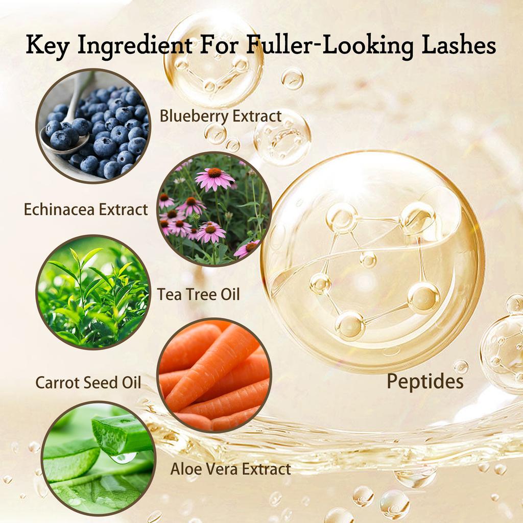 Gentle and Traceless Eyelash Liquid, with Long, Curly and Beautiful Eyelashes. Moisturizing Eyebrows with Dark and Dense Eyelash Liquid