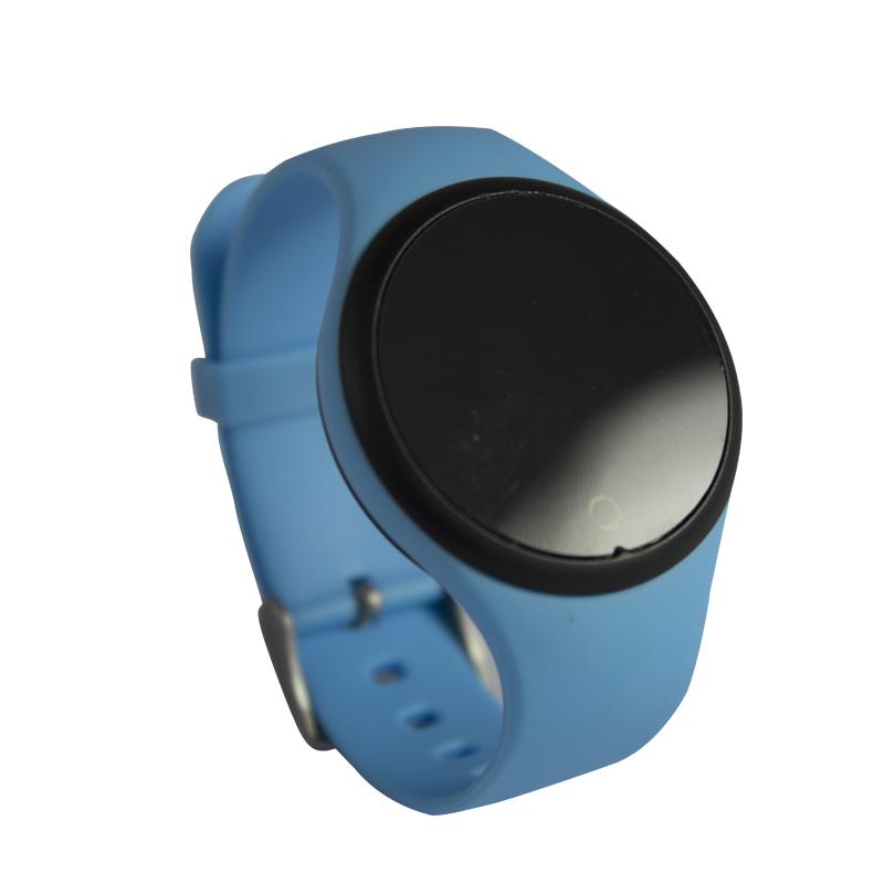 Round Colorful Led Digital Silicone Children Bracelet Watch  Kids Digital Watch Students Wristwatch R7 синий