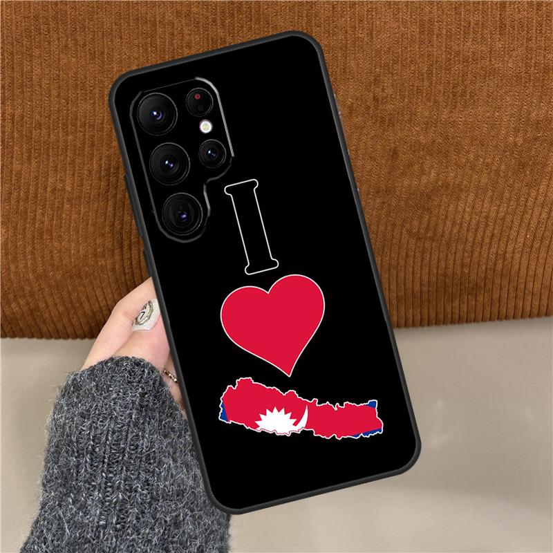 Nepal Flag Phone Case For Samsung Galaxy S25 Ultra S9 S10 S20 FE S21 S22 S23 Plus S24 Ultra Back Cover