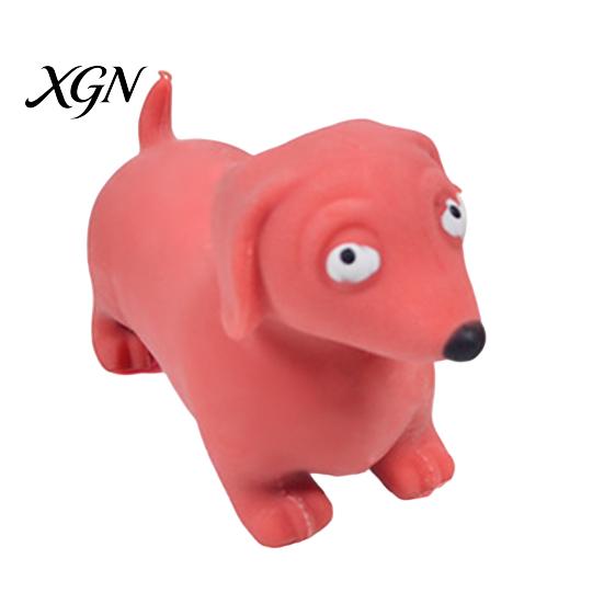Dackel Quietschespielzeug Mini Stressabbau Simulierte Hunde Fidget Sensorisches Gadget Weiche Dehnbare Tierform Haus Büro Schreibtisch