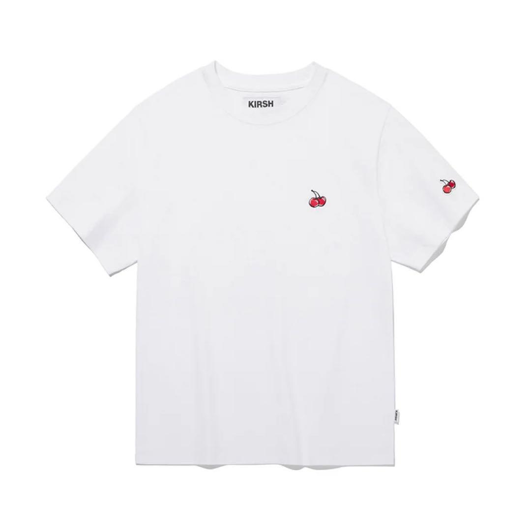 [USED] KIRSH White Cherry Embroidery T-Shirt