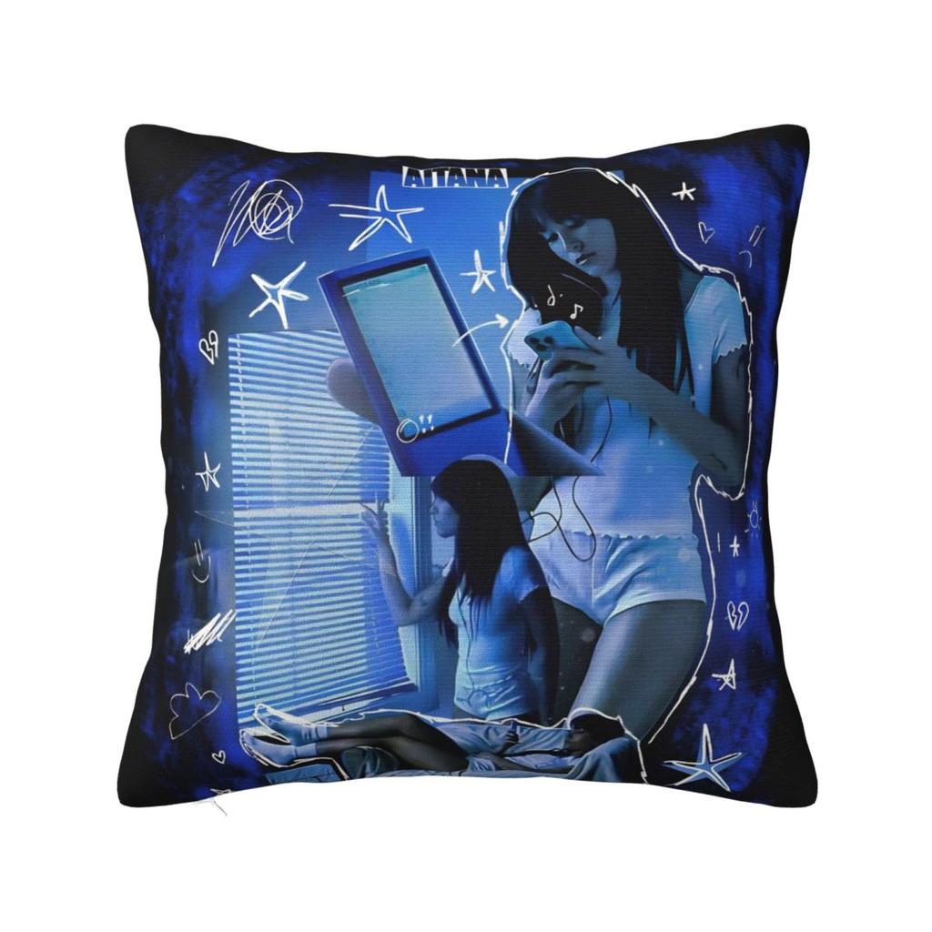 Singer Aitanaed Pillowcase Printed Polyester Cushion Cover Decorative Pillow Case Cover Home Zipper 45*45Cm