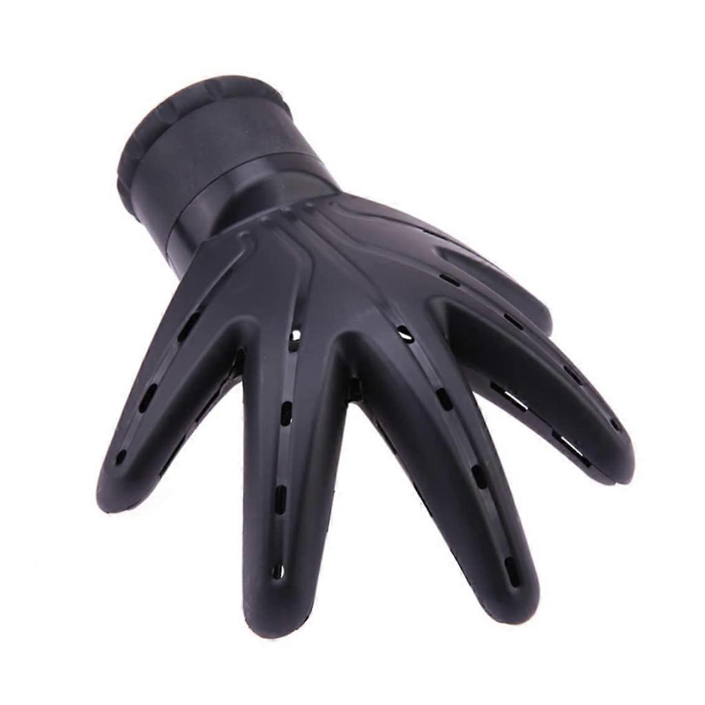 Palm Shaped Hair Dryer Diffuser Attachment Black, Universal Professional Hair Diffuser for Curly and Wavy Hair
