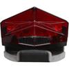 Rear Fender Mount Red LED Tail Light Brake Lamp Turn Signals License Plate Light for Custom Off-Road Motorcycle Dirt Bike