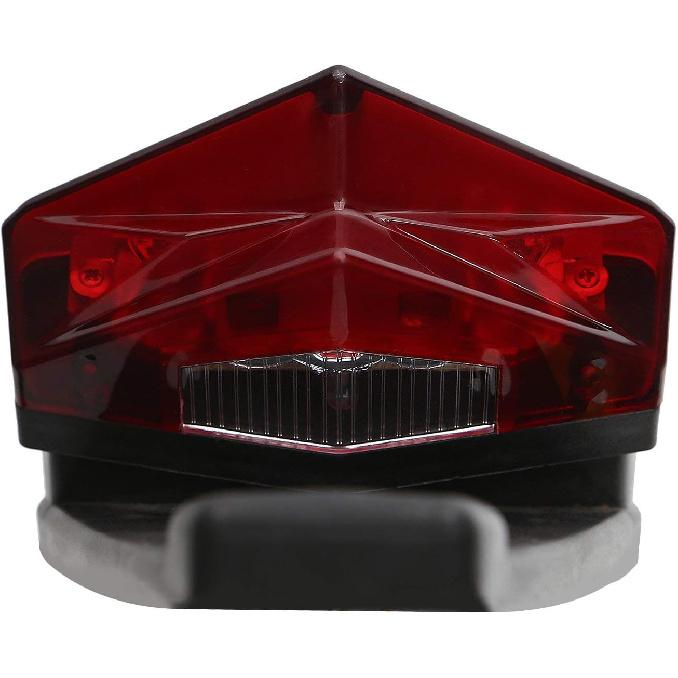 Rear Fender Mount Red LED Tail Light Brake Lamp Turn Signals License Plate Light for Custom Off-Road Motorcycle Dirt Bike