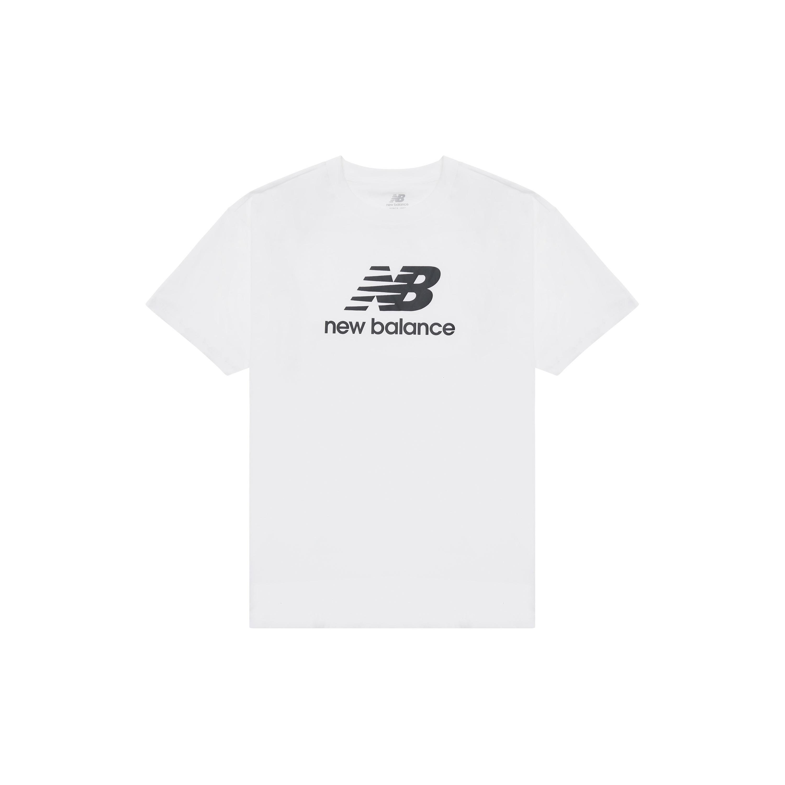 New Balance Essential Big Logo T-shirt Asia Sizing White Men s AMT31541-WT XL