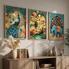 Kotart Madhubani Art Wall Painting Traditional Home Decoration With Frame For Living Room Bed Room Hotel Wall Decor Digital Reprint Set of 3