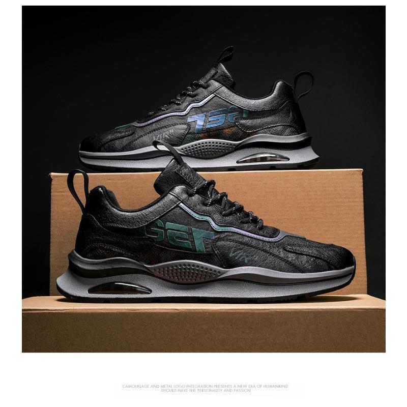 Herrenschuhe, Herren Leder Sport Laufschuhe, Studenten Freizeit Arbeitskleidung Schuhe