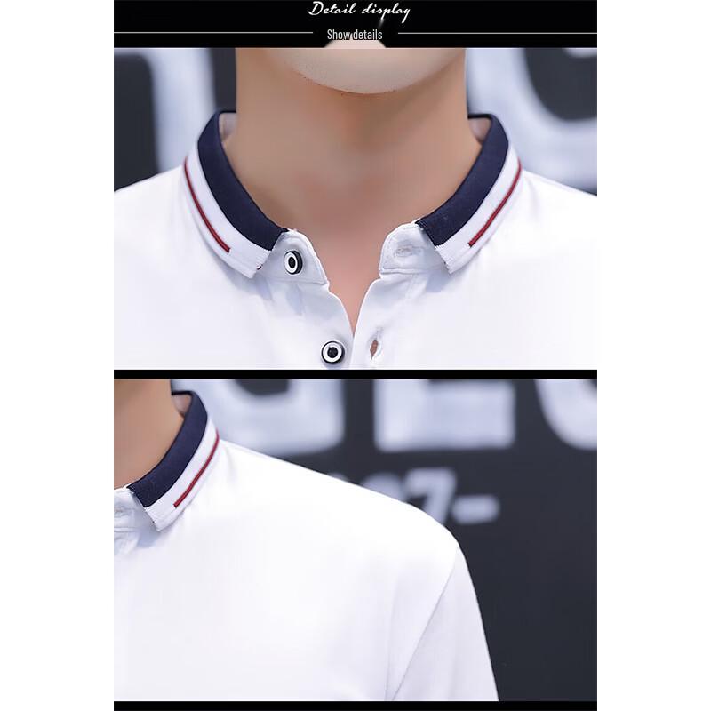 MiiOW Men's Polo Collar Short Sleeve T-Shirt