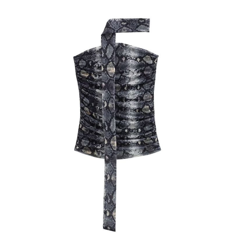 Kaslead New Arrival Women's Clothing Fashion Style Print Tube Top