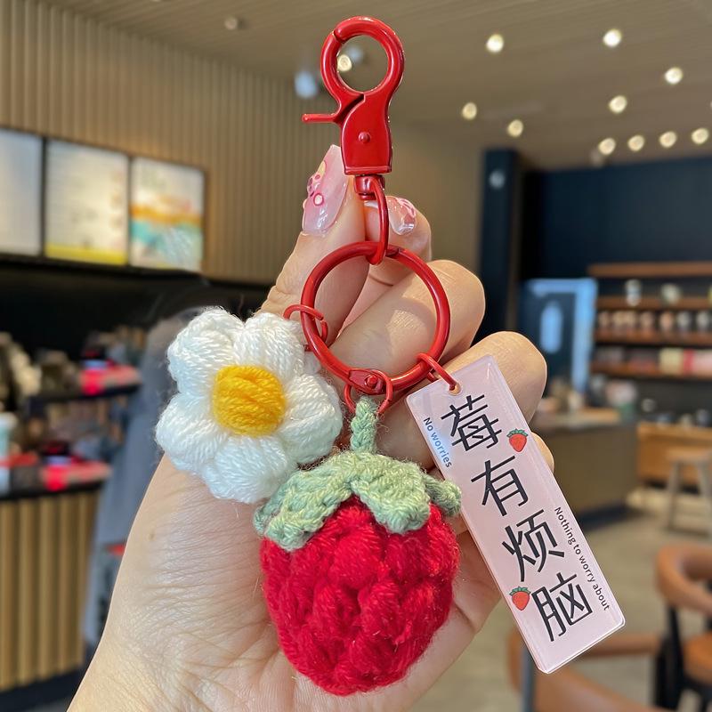 Wish-Fulfillment Crochet Keychain - Girly Style, Perfect for Keys & Backpacks