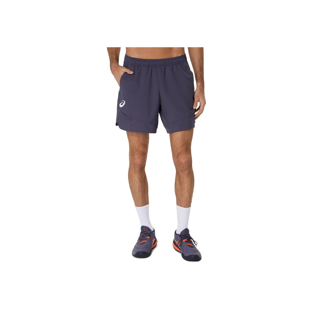 Asics Mens Tennis Sports Series Fashion Simple Lightweight Breathable Sports Shorts Men Shorts Dark-Blue 2041A333-505