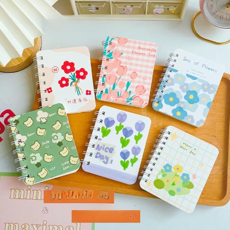 A7 Liten söt Kawaii fickanteckningsbok Blankfodrad anteckningsblock Mini Journal Memo Anteckningsblock för Student Traveller Skoltillbehör