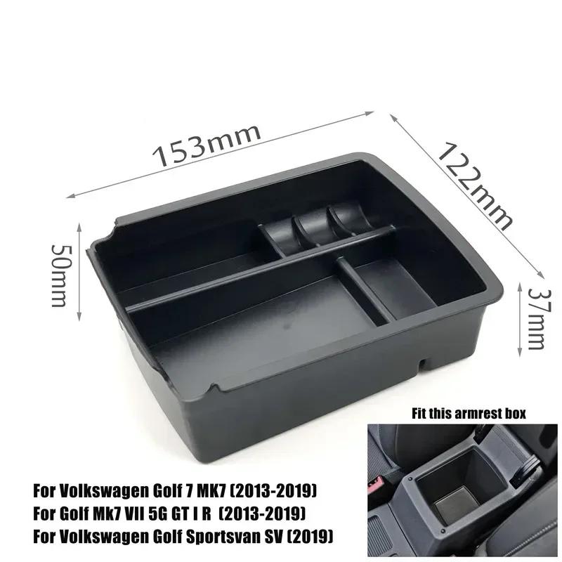 Car Accessories Armrest Storage Box For Volkswagen Golf 7 MK7 Golf 6 MK6 Scirocco Touran PASSAT Teramont Tiguan Touareg Sharan