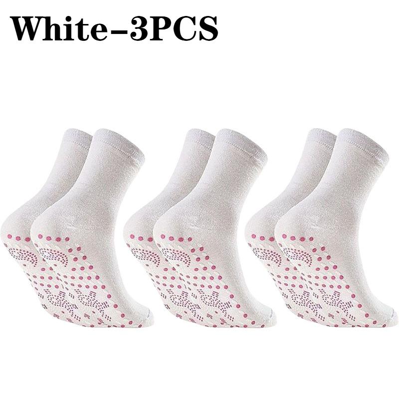Self-Heating Socks Instant Warmth Unisex Foot Warmers Machine Washable for Cold WeatherOffice Skiing Portable Sock-Shaped Heater