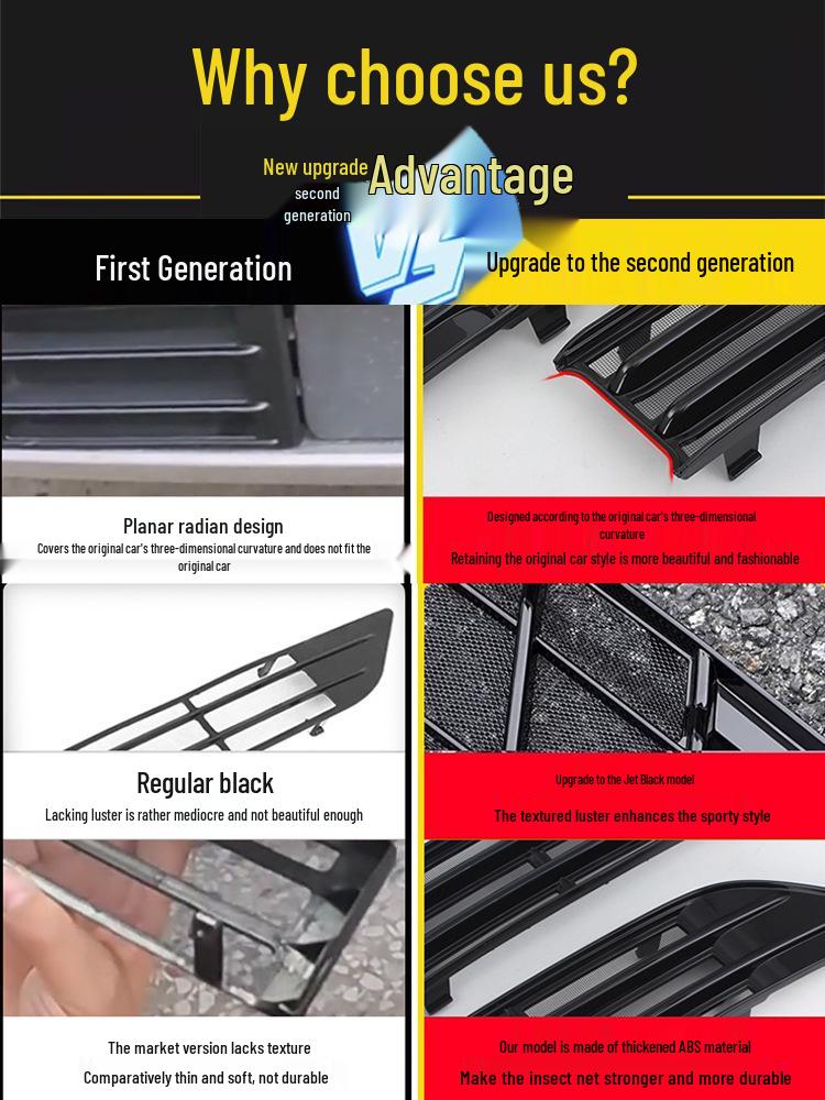 22-23 BYD Yuan PLUS Grill Siatka przeciw owadom: Osłona przed kurzem i komarami, bez klamer