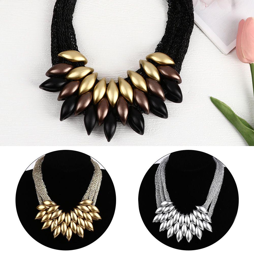 

Подарунки Чокер Комір Ключична Ланцюжок Плетена Китиця Намисто Багатошарове Вінтажне 4