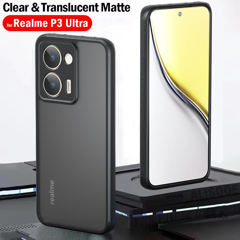 Cover for Realme P3 Ultra Case Ultra Thin Matte Translucent & Clear Full Protection Phone Funda Capa