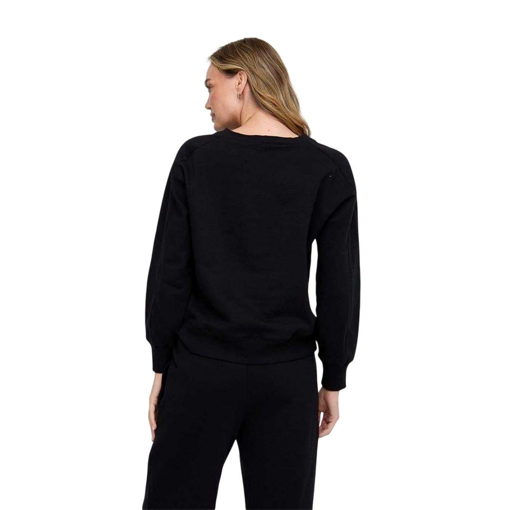 Raffya Womens/Ladies Embroidered Crew Neck Long-Sleeved Sweatshirt