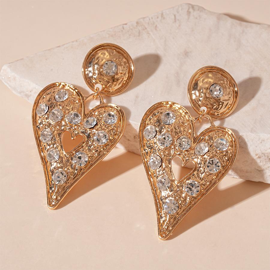 Серьги «Любовь», Высококачественные геометрические серьги в форме сердца для женщин