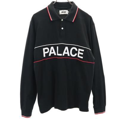 Long Sleeve Polo Shirt M Black Men's Used