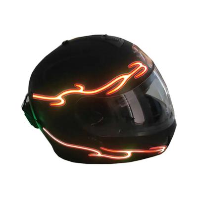 1 para Kask motocyklowy LED Zimne światło Wodoodporny Pasek Naklejka Migające Ostrzeżenie