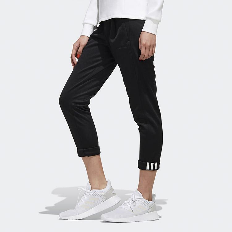 Adidas Neo Cuffed Knit Athletic Slim Pants Women Pants Black EI4662