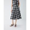 French Plaid A-line Skirt
