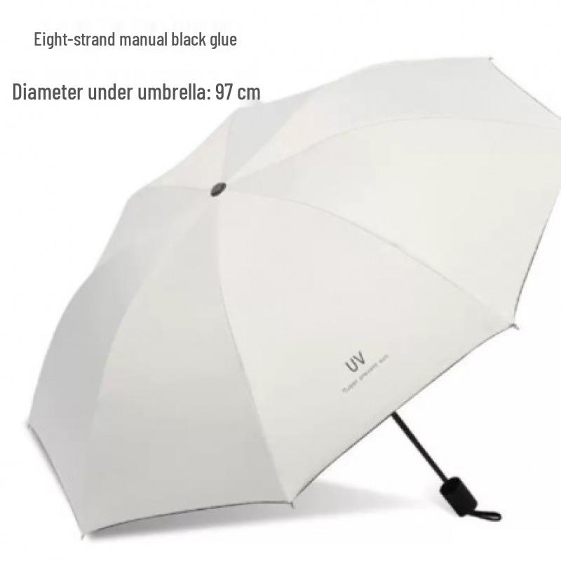 Durable Semi-Automatic UV-Resistant Folding Sun Umbrella for Students