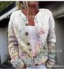 2026 Foreign Trade New 3D Digital Printing Cardigan Knitted Jacket Women's Clothing Early Spring and Autumn Factory Wholesale