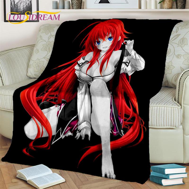 Cartoon Sexy Girl High School DxD Anime 3D Blanket,Soft Throw Blanket for Home Bedroom Bed Sofa Picnic Travel Cover Blanket Kids