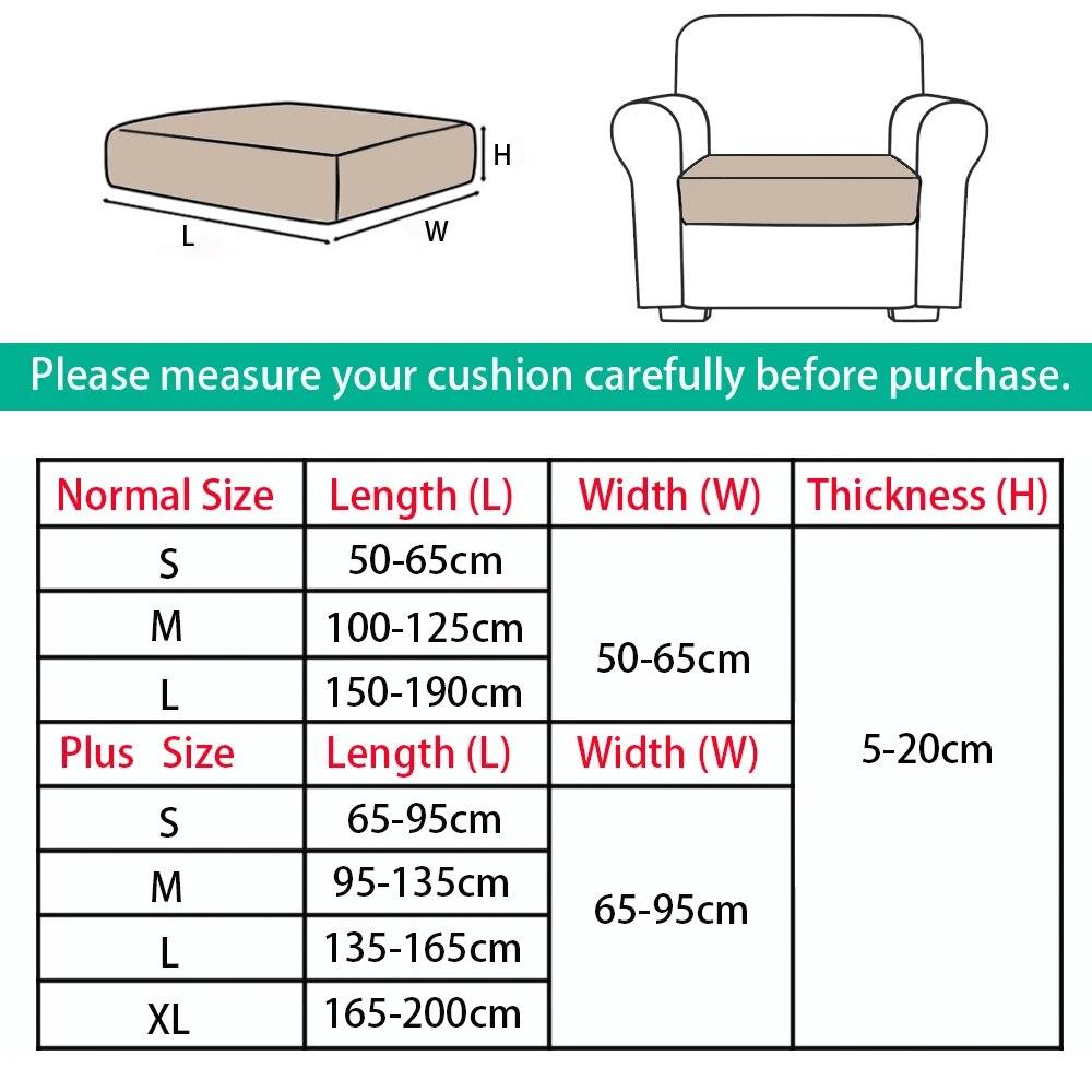 White Velvet Sofa Seat Cushion Cover Elastic for Living Room Corner Couch Cover Stretch Sofas Case Seat Slipcover 1/2/3/4 Seater
