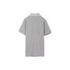 Emporio Armani Ss23 Solid Color Half Button Eagle Logo Embroidered Cotton Short Sleeve Polo Shirt Men Polo Shirts Gray 3R1F67-1JCYZ-06A3