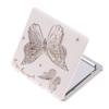 Portable Double-Sided Folding Makeup Mirror Butterfly Square Magnifying Mirror Pocket Compact Vanity Handheld Mirror